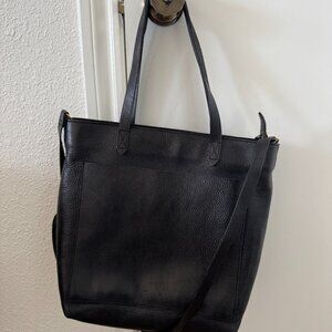 Madewell Medium Transport Black Tote